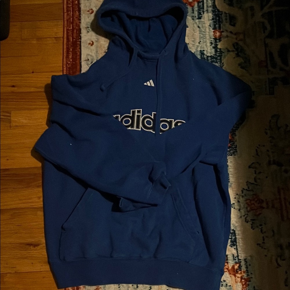 Adidas Blue Sweatshirt Hoodie